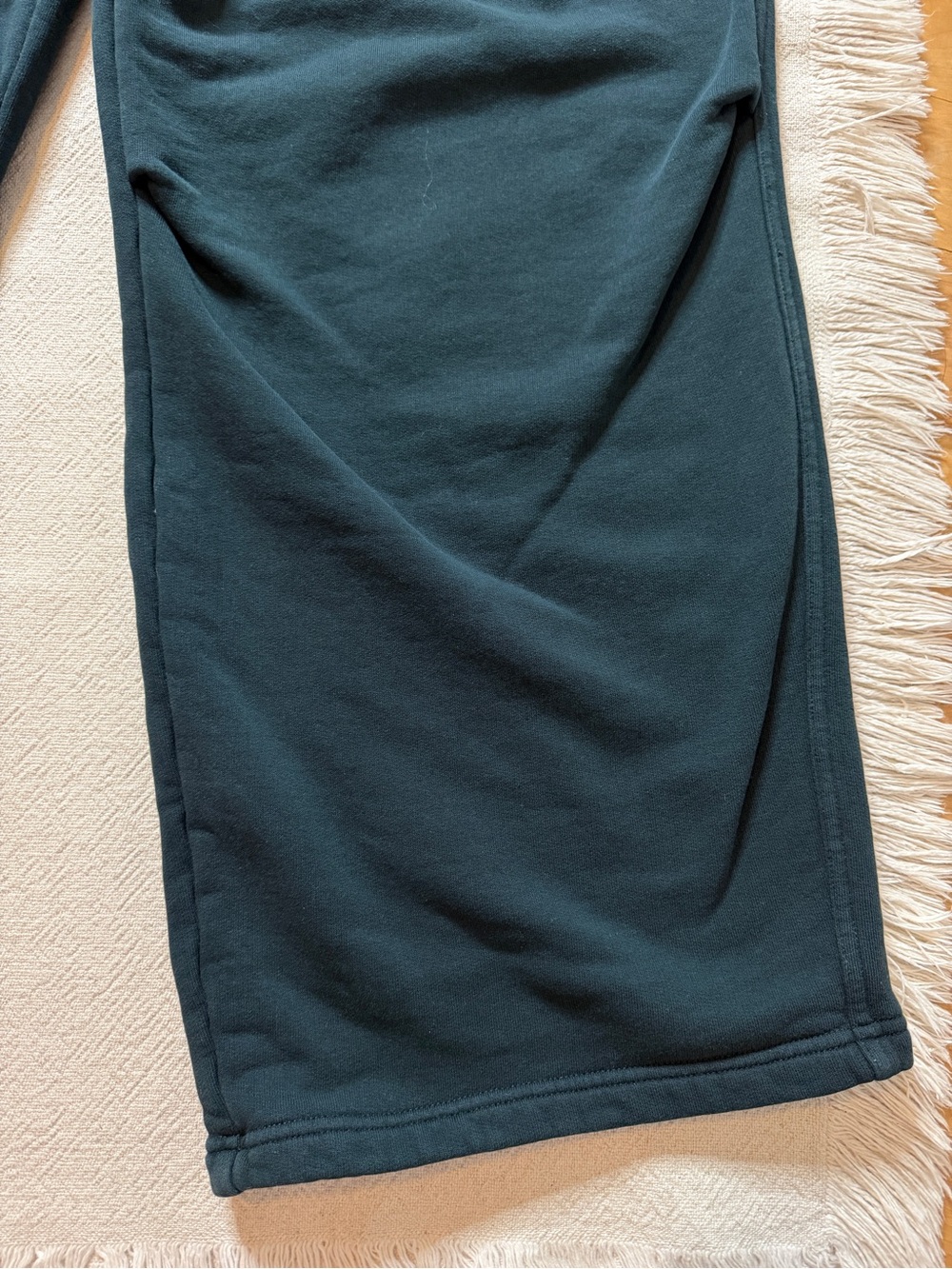 SKIMS Cypress Green Cotton Oversized Wide Leg Sweatpants & Crop Zipper Hoodie S - Picture 3 of 8